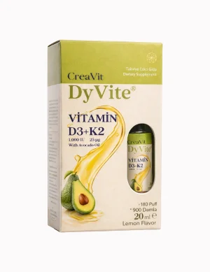 CreaVit DyVite 20 ml Avokado Yağlı D3K2 Ürün Görseli