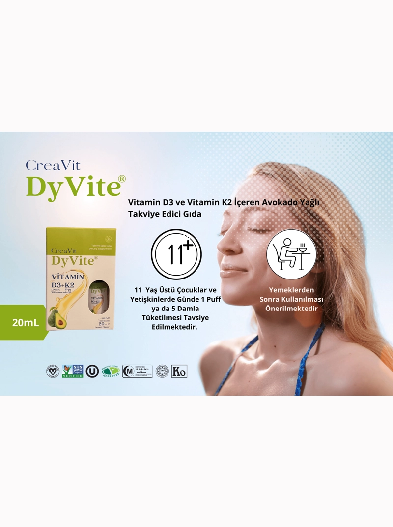 CreaVit DyVite® 20 ml Avokado Yağlı D3K2 - Görsel 3