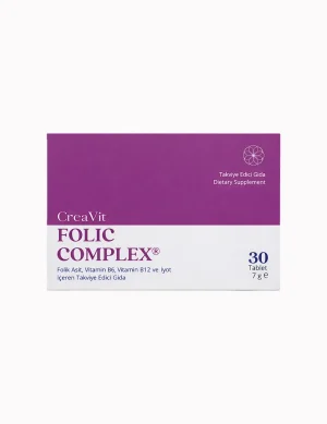 CreaVit Folic Complex 30 Film Kaplı Tablet Ürün Görseli