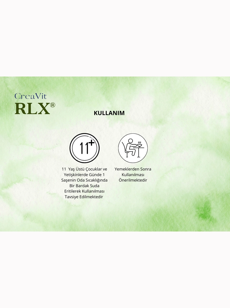 CreaVit RLX Magnesium Citrate & Vitamin B6 20 Saşe B6 Vitamini İle Güçlendirilmiş Magnezyum Sitrat (2 Kutu) - Görsel 5