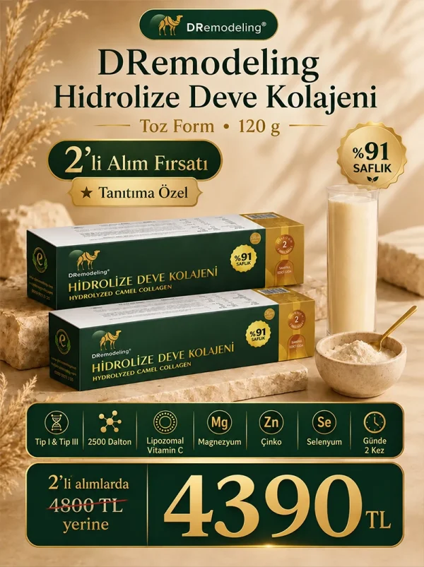 dremodeling hidrolize deve kolajeni toz form görseli