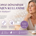 Menopoz döneminde azalan kolajen üretimi; cilt, kemik ve eklem sağlığını etkileyebilir. Bilimsel çalışmalar, düzenli kolajen desteğinin sağlıklı yaş alma sürecine katkı sağlayabileceğini göstermektedir.